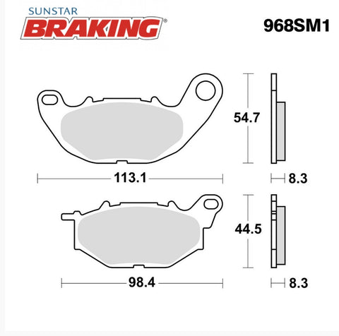 X-MAX 250 Braking Ön Fren Balata (2018-2025)